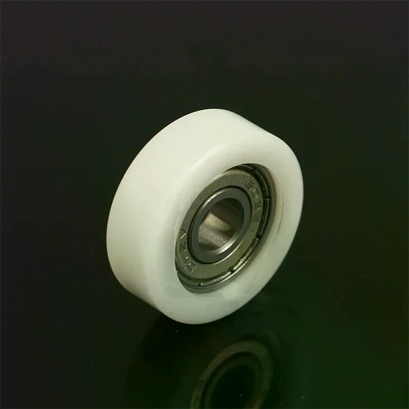 

1Pcs 608 ZZ 8*30*10mm POM Nylon Round Type Roller Wheel POM Wrapped 608ZZ Bearing Pulley Plastic Wheel Bearing Pulley