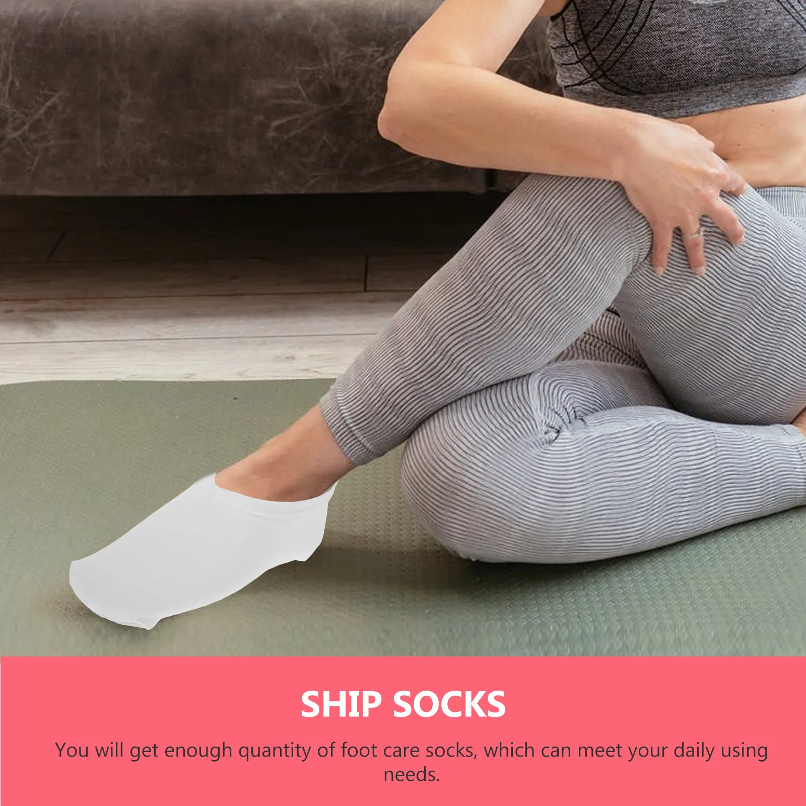 

4 пары увлажняющих носков для ухода за ногами из хлопка и спандекса, эластичные, мягкие, дышащие, предотвращающие трещины, для защиты стоп