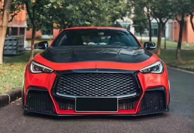 CMST Style High Quality Body Kit for Infiniti Q60 Includes Front Bumper Rear Bumper Side Skirts Exhaust Pipe Perfectly Fits New