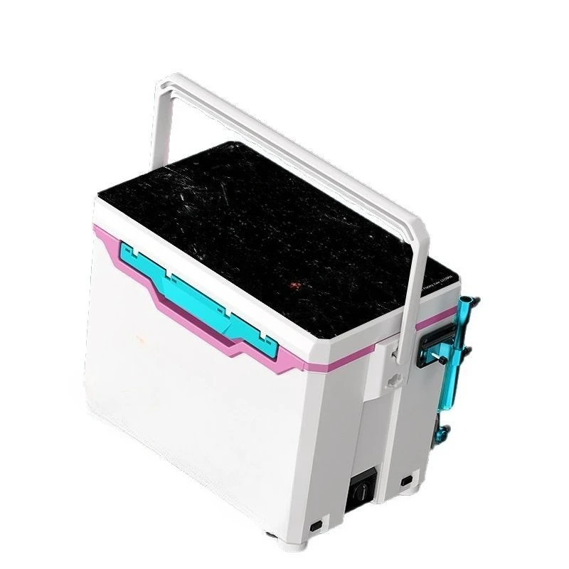 

Multi functional, ultra light, and ultra hard fishing box with adjustable corners, 26 liters