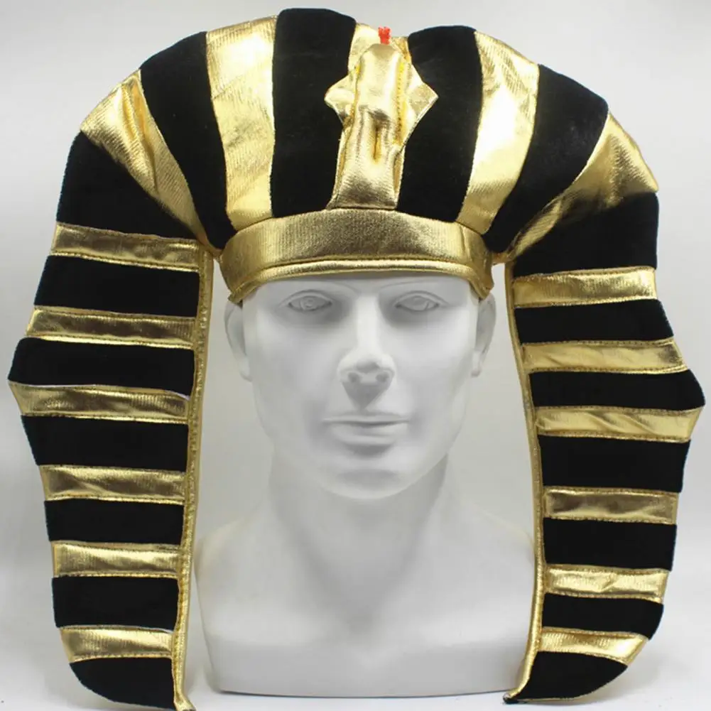 

Creative Egyptian Pharaoh Hat Role Play Party Hat Create Atmosphere Anti-slip Celebration Performance Hat Easter Dress Up