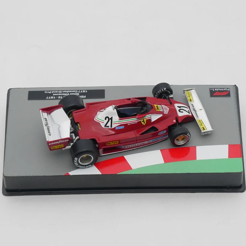 Ixo 1:43 Racing  312 T2 1977 Gilles Villeneuve Diecast Car Model Metal Toy Vehicle