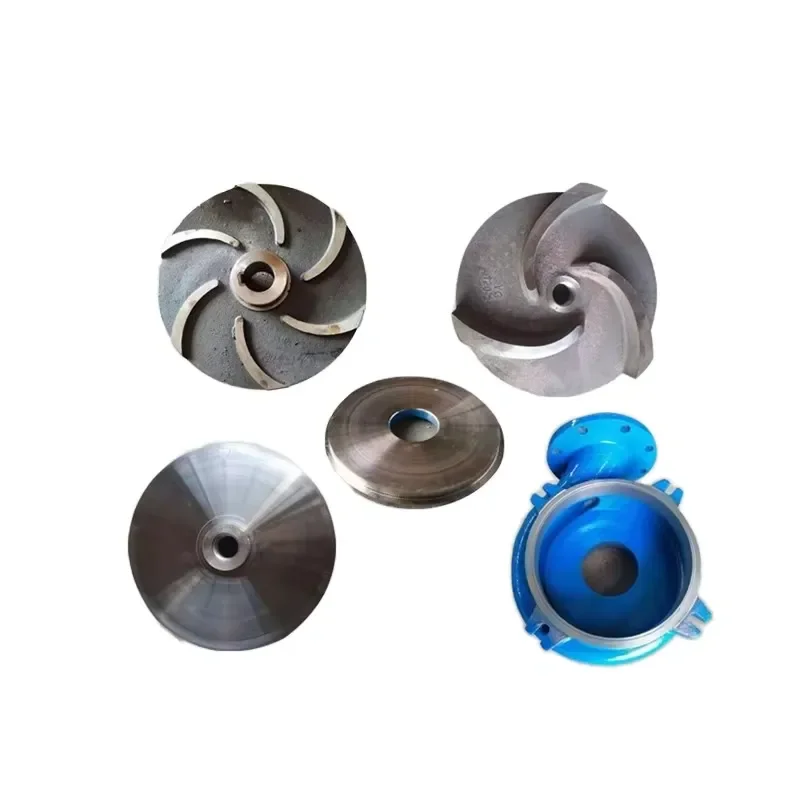 High Chromium Alloy Impeller Slurry Pump Accessories Closed Type Submersible Pump Volute Overflow Components Impeller Pump