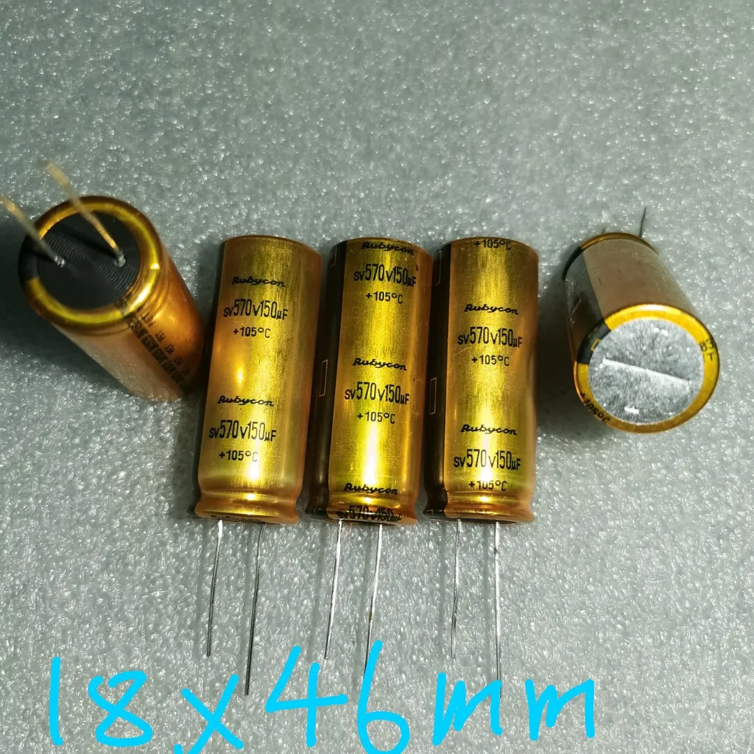 NEW RUBYCON SV 570V150UF 18x45MM power amplifier filter 150UF 570V hifi audio 150uf/570v hot sale Gold