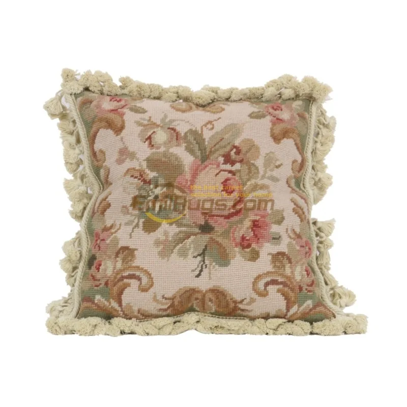 Cross-stitch ethnic woven pillow American cashmere pillow Xinjiang needlepoint high density embroidery flowers