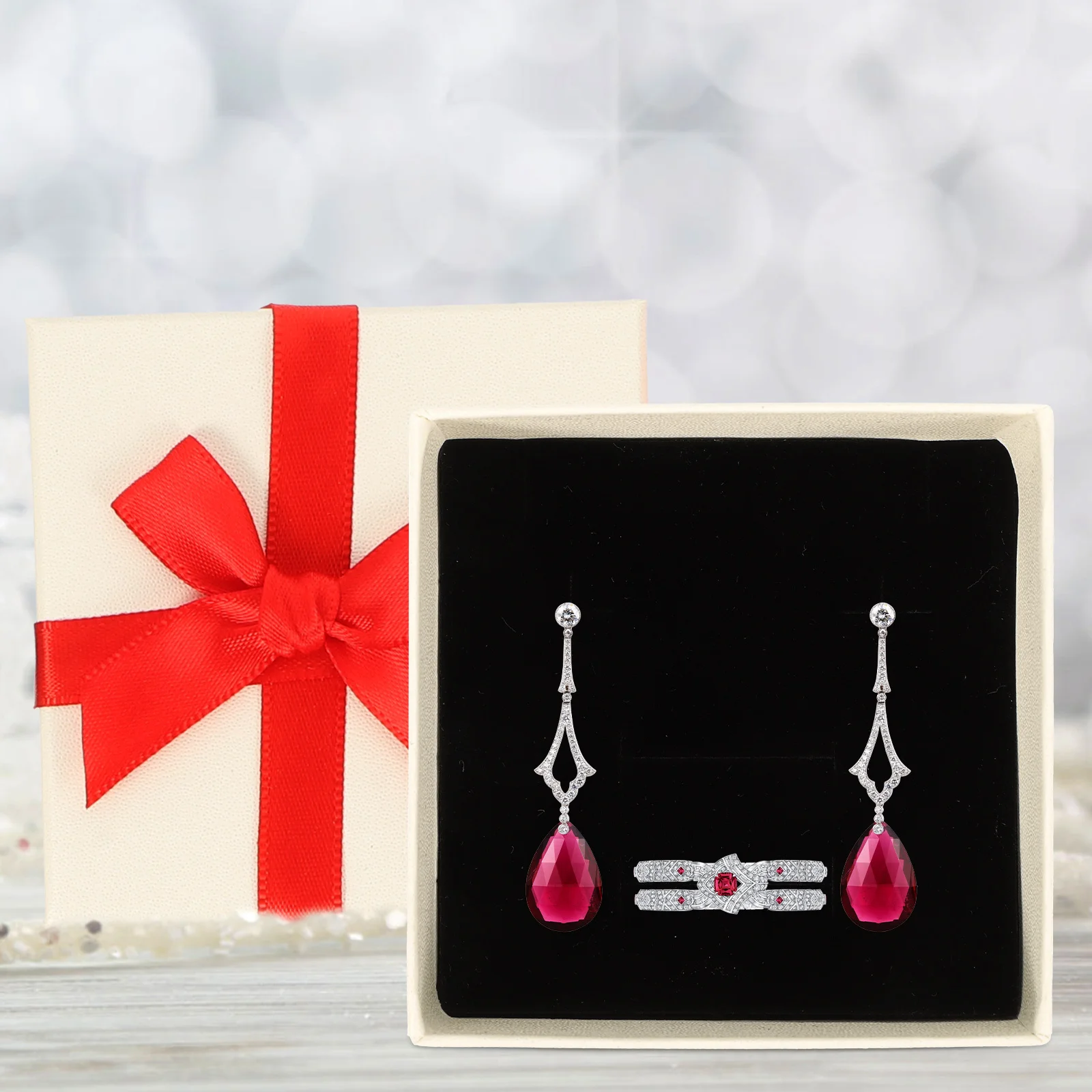 12Pcs Butterfly Knot Jewelry Case Small Ring Box Holder for Rings Earrings Necklace Display Proposal Wedding Ceremony Decorative