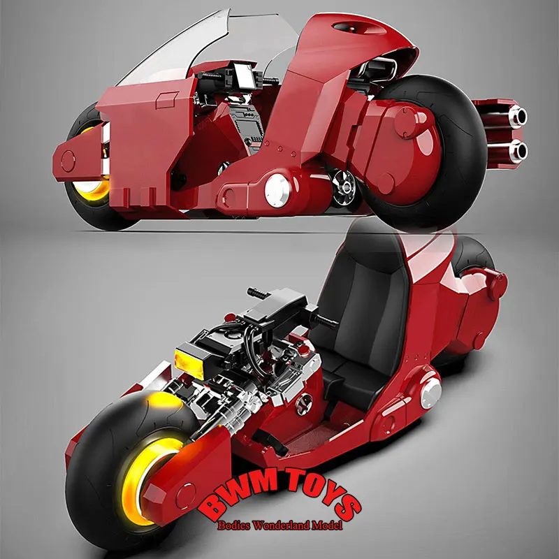 

Khaos Crew 1/12 Scale Mobile Suit Girl Soldier Anime Boys Chaos Squad Red Assembled Motorcycle For 6inch Action Figure Doll