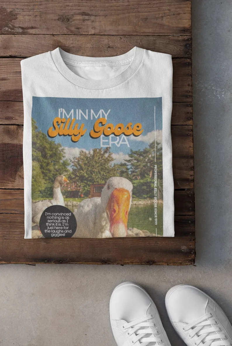 I'm In My Silly Goose ERA T-Shirt, Vintage Sweater, Funny Meme Hoodie, Aesthetic Tee, Sarcastic Top, Silly Goose Sweatshirt