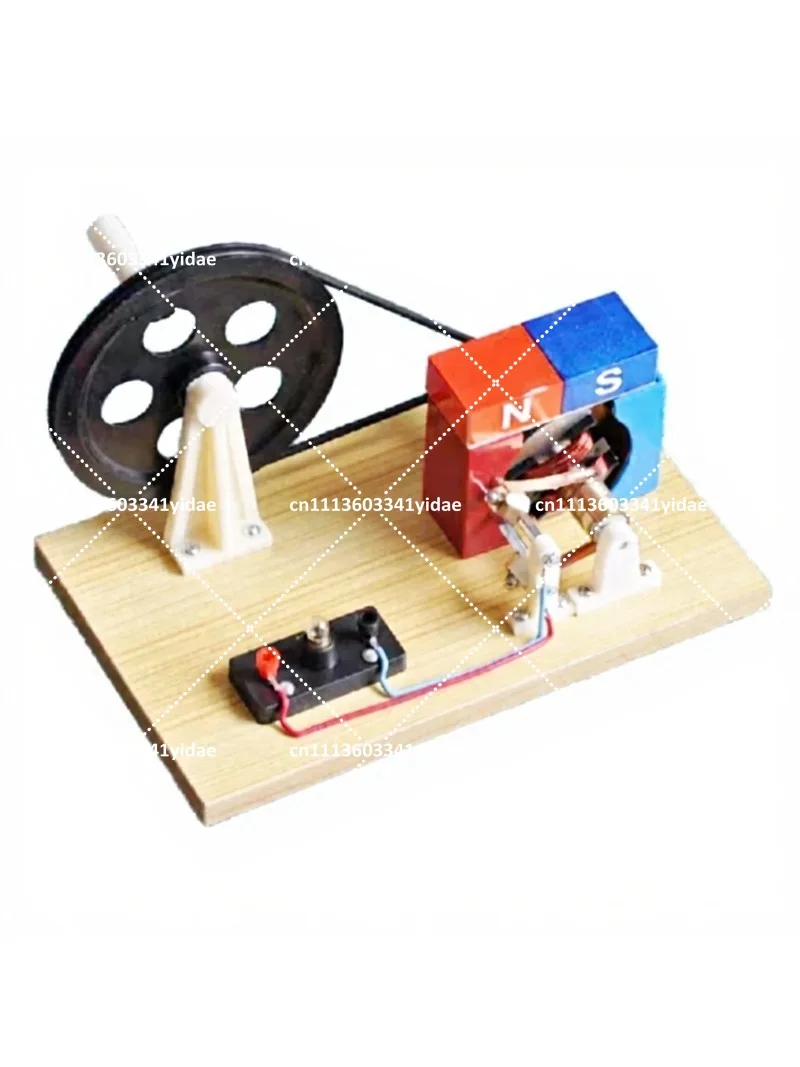 

Hand Cranked Power Generation Teaching Tool Physics Electromagnetic Experiment Faraday Demonstration