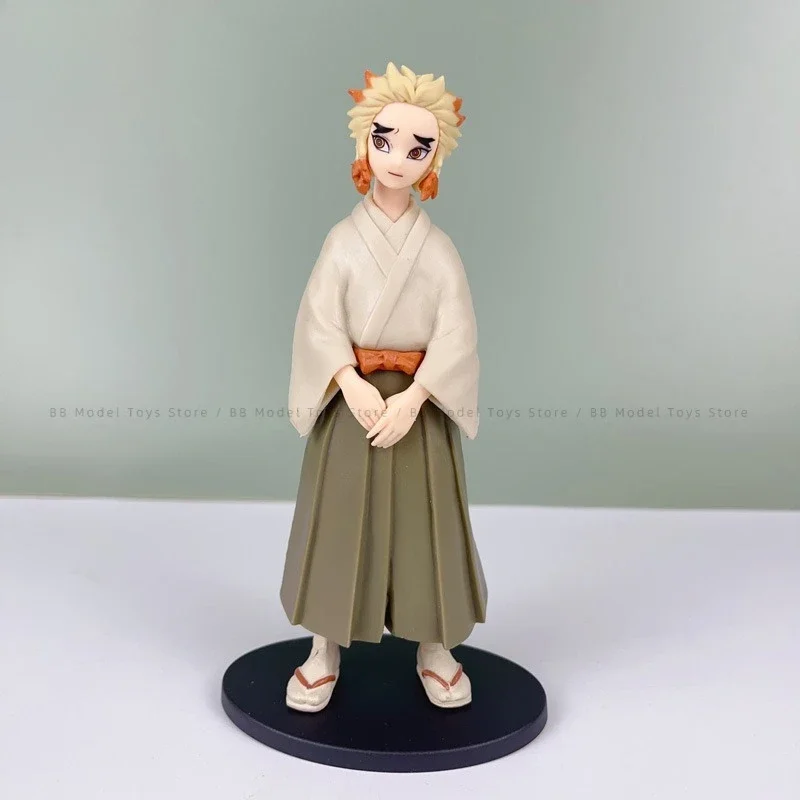 In Stock Anime Demon Slayer Figure Rengoku Senjuro Figures Kimetsu No Yaiba Model Decoration Toys Standing Posture Collectible