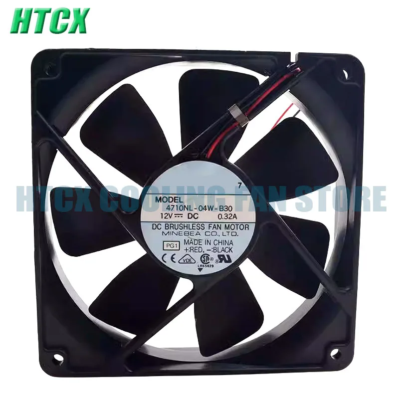 Genuine New  4710NL-04W-B30 12V 0.32A 12CM 12025 Double Ball Cooling Fan