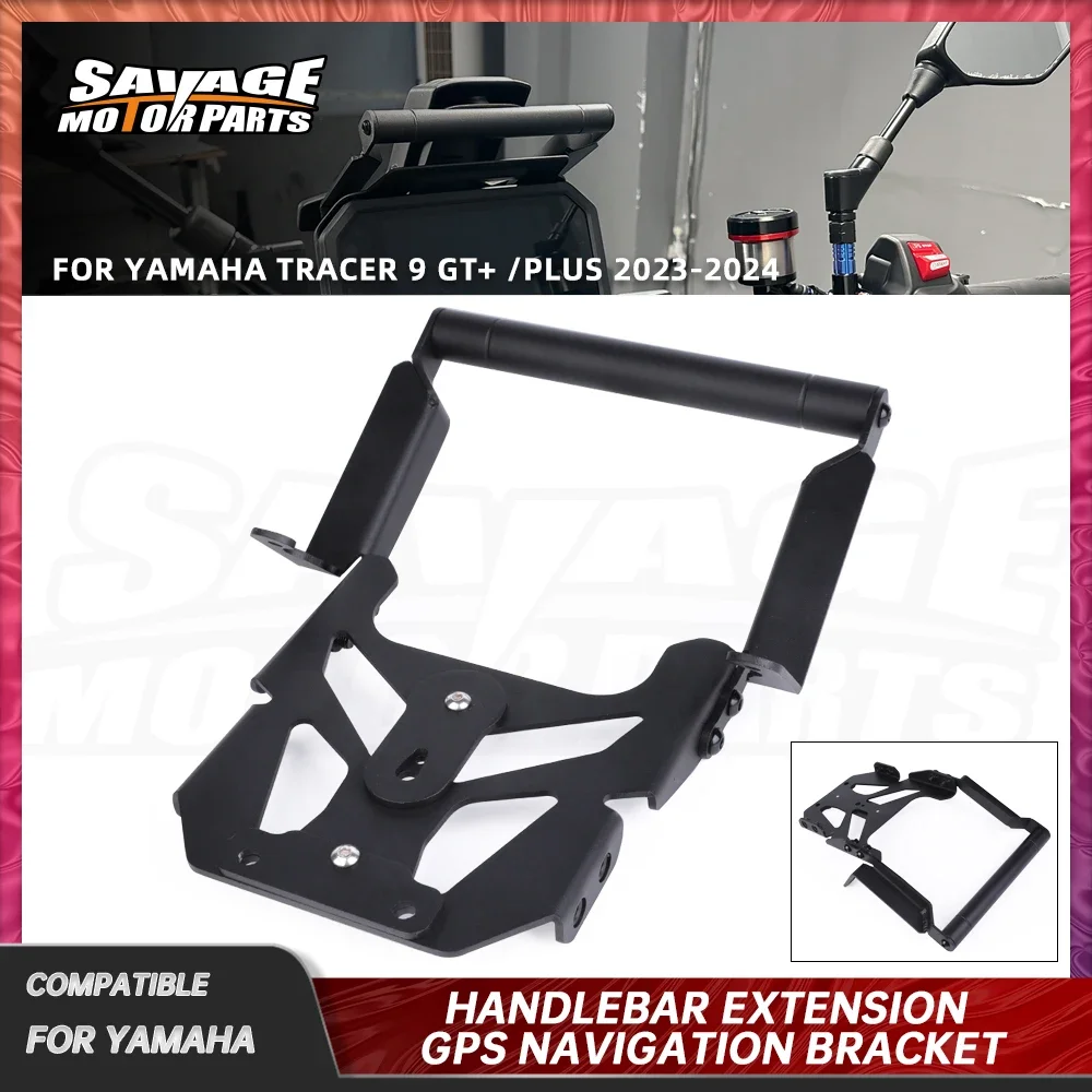 2024 For Yamaha Tracer 9 GT+ Cellphone Phone GPS Navigation Bracket Handlebar Bar Extension Stand Holder Fit Tracer 9GT+ Plus