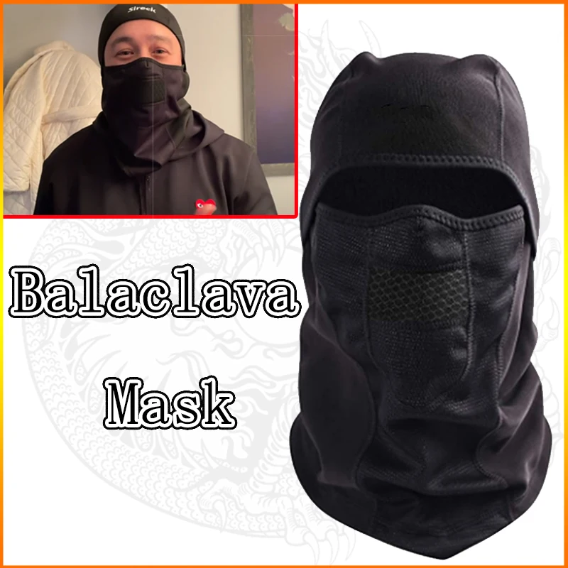 

Cold Weather Balaclava Ski Mask Water Resistant and Windproof Fleece Face Thermal Neck Warmer Hood Winter Gear for Men Women