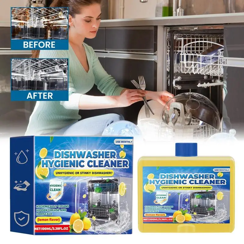 Heavy Duty Dishwasher Cleaner Dishwasher Detergent Deep Clean Stain Remover Dishwasher Descaler Cleaning Tools Odor Eliminator