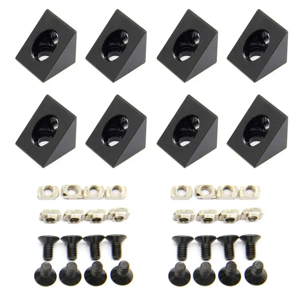 8 teile/paket 2020 Aluminium Block Cube Prisma Stecker Rad Regler Ecke für 6mm Slot Aluminium Extrusion Profil 2020 Serie – Detail 22