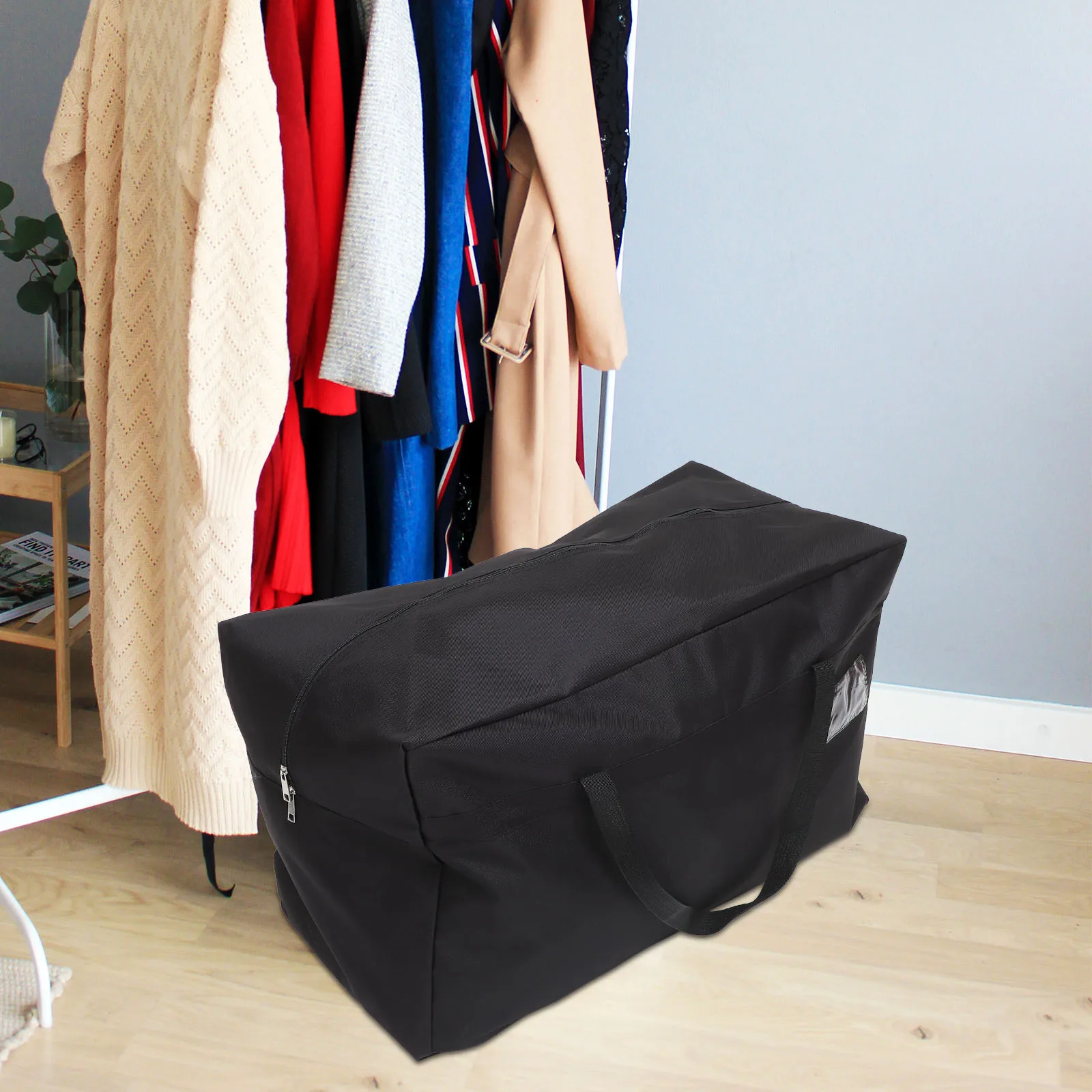 

Waterproof Storage Large Capacity Oxford Cloth Moving Travel Tote Luggage Bag Clothes Organizer Quilt Comforter Bag Multipurpose