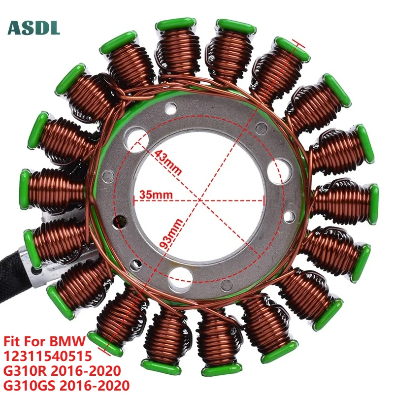 

Generator Magneto Stator Coil for BMW G310R G 310 R 2016-2020 G310GS G 310 GS 2016-2020 12311540515 Motorcycle Parts 2017 2018