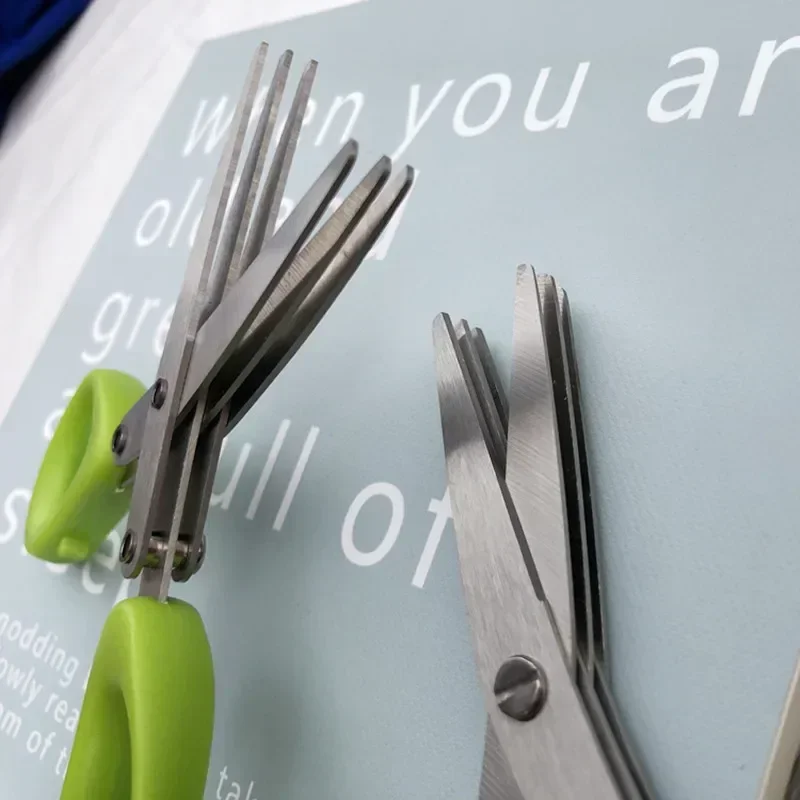 3/5 Layer Blade Multifunctional Stainless Steel Kitchen Scissors Cooking Preparation Scissors Quick Cutting Scallion Cut Shears