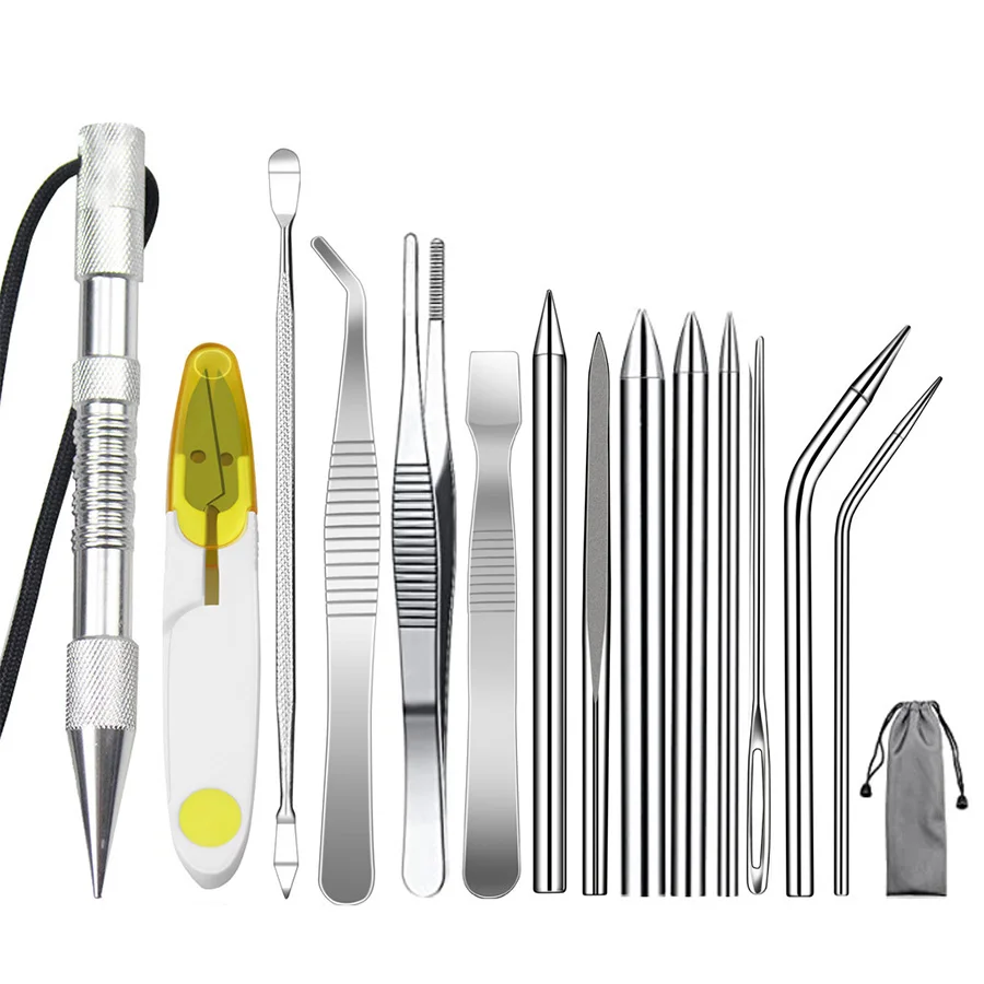 

Outdoor umbrella rope needle weaving set Marlin nail stainless steel bracelet weaving needle Paracord needle