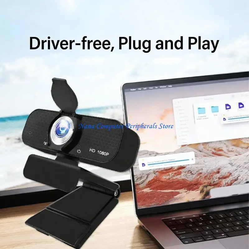 

F68C Wide USB Webcam Delivering Multiple Resolution Option 1080P 2K 4K and Plugs and Play Functionality for Professional Video