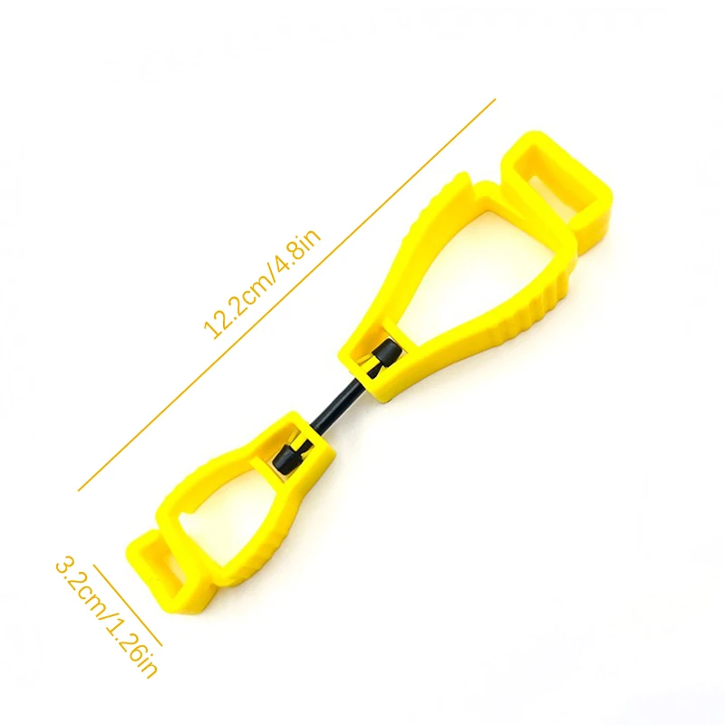 Multifuncional Plastic Clip para segurança do trabalho, suporte de luva, Clip Hanger, braçadeira, guarda, trabalhando, ferramenta, 1pc