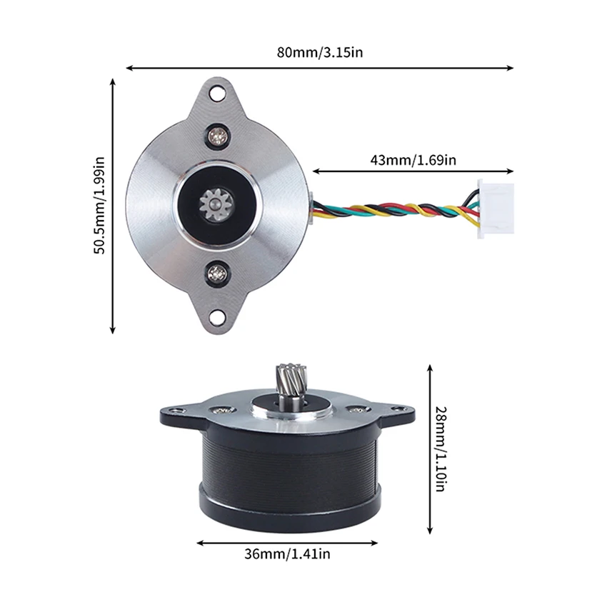 Para extrusora X1/P1 36, Motor paso a paso de alta temperatura, pieza de repuesto para impresora 3D, accesorios
