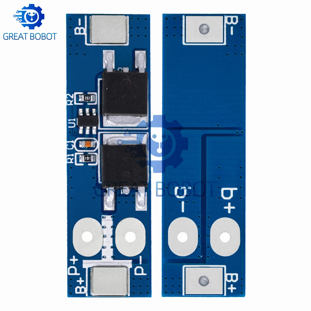 BS 1S 12A 3.7V Li-ion / 3.2V Lifepo4 18650 Battery Charging Protection Board Short Circuit Protection BMS PCM For Electric Motor