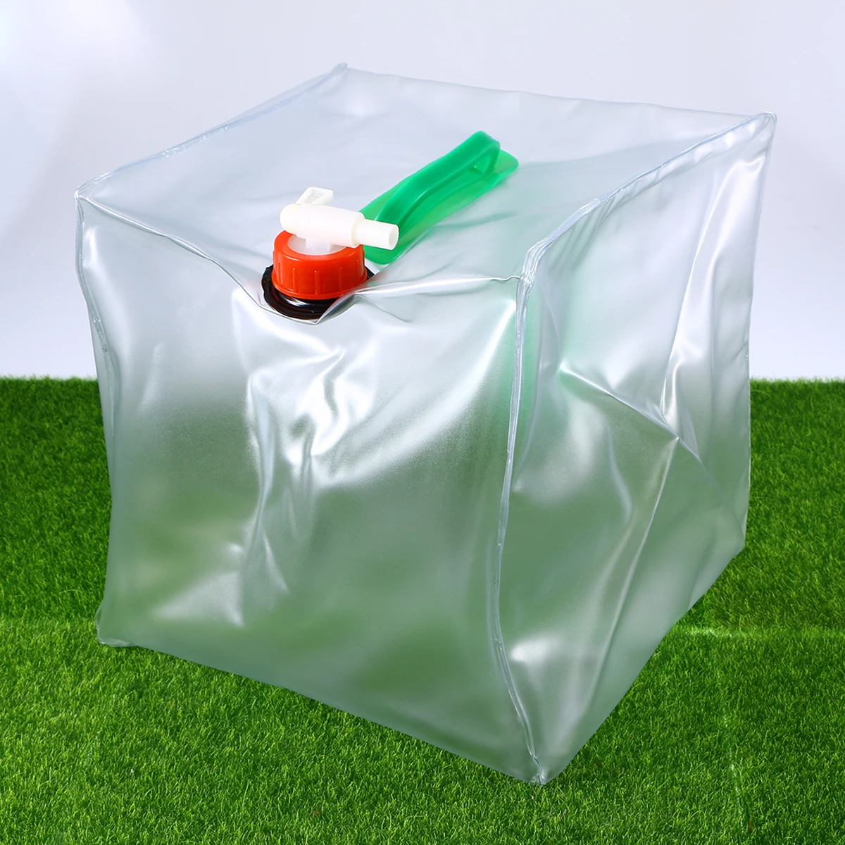 

Portable Folding Water Container Carrier With Handles And Tap Perfect For Outdoor Camping And Travel