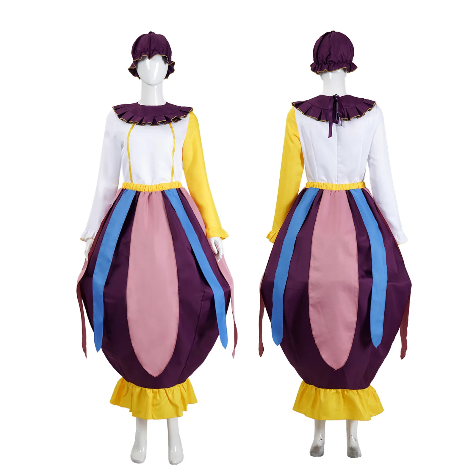 

Anime Beauty and The Beast Prom Long Gown Costume For Women Potts Mrs. Teapot Skirt Halloween Roleplay Customized Dress