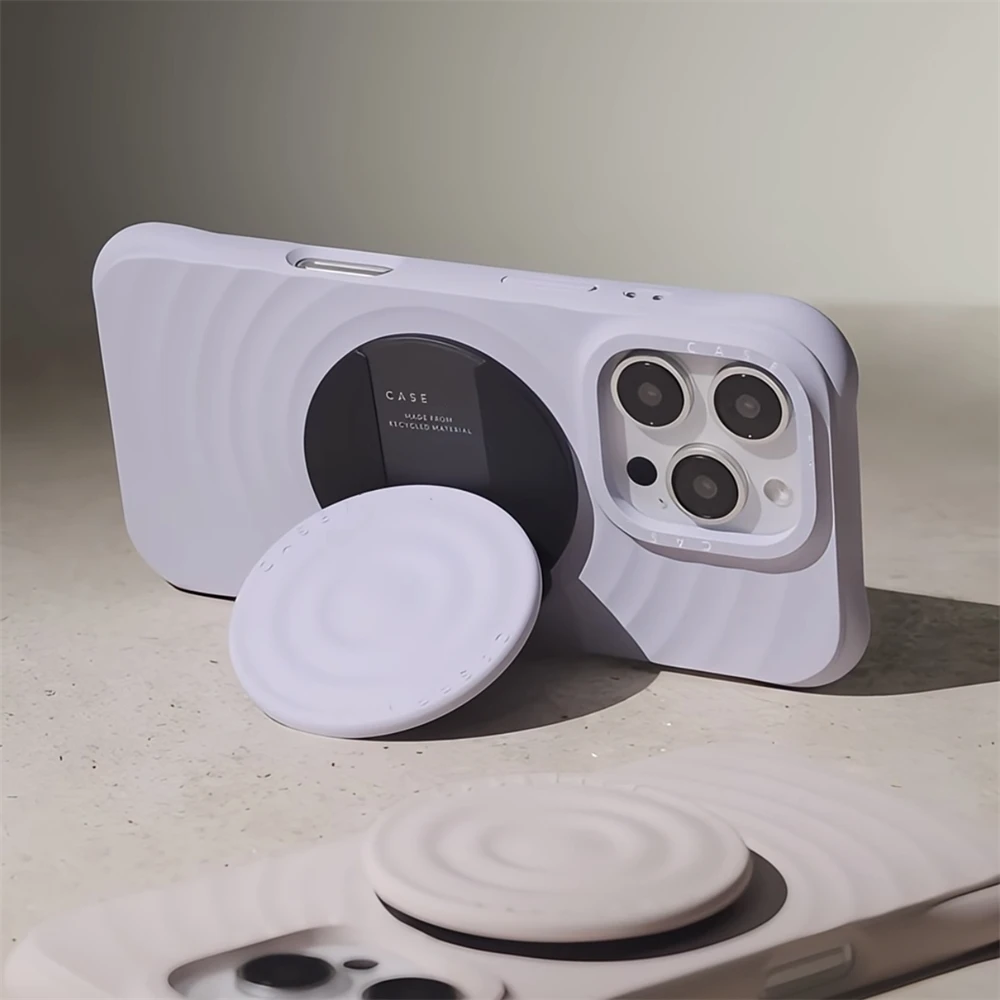 تموج سيليكون محفورة رسائل ل MagSafe جراب هاتف آيفون 15 14 13 12 16 برو ماكس المغناطيسي آيفون 16 زائد غطاء #5