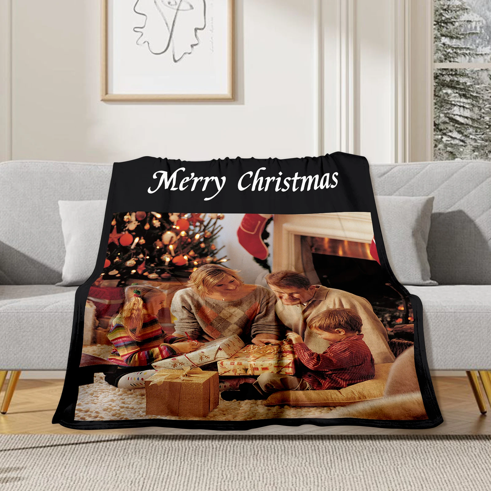 Customized Exclusive Blanket Valentine's Day Gift for Your Partner Soft and Cozy Flannel Blanket Bedroom Bedspread Home Decor