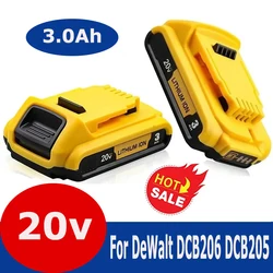 20V Baterry For Dewalt DCB200 Replacement Battery DCB200 DCB101 DCB115 3000mAh Power Tool Baterry For Dewalt Li-ion Batteries