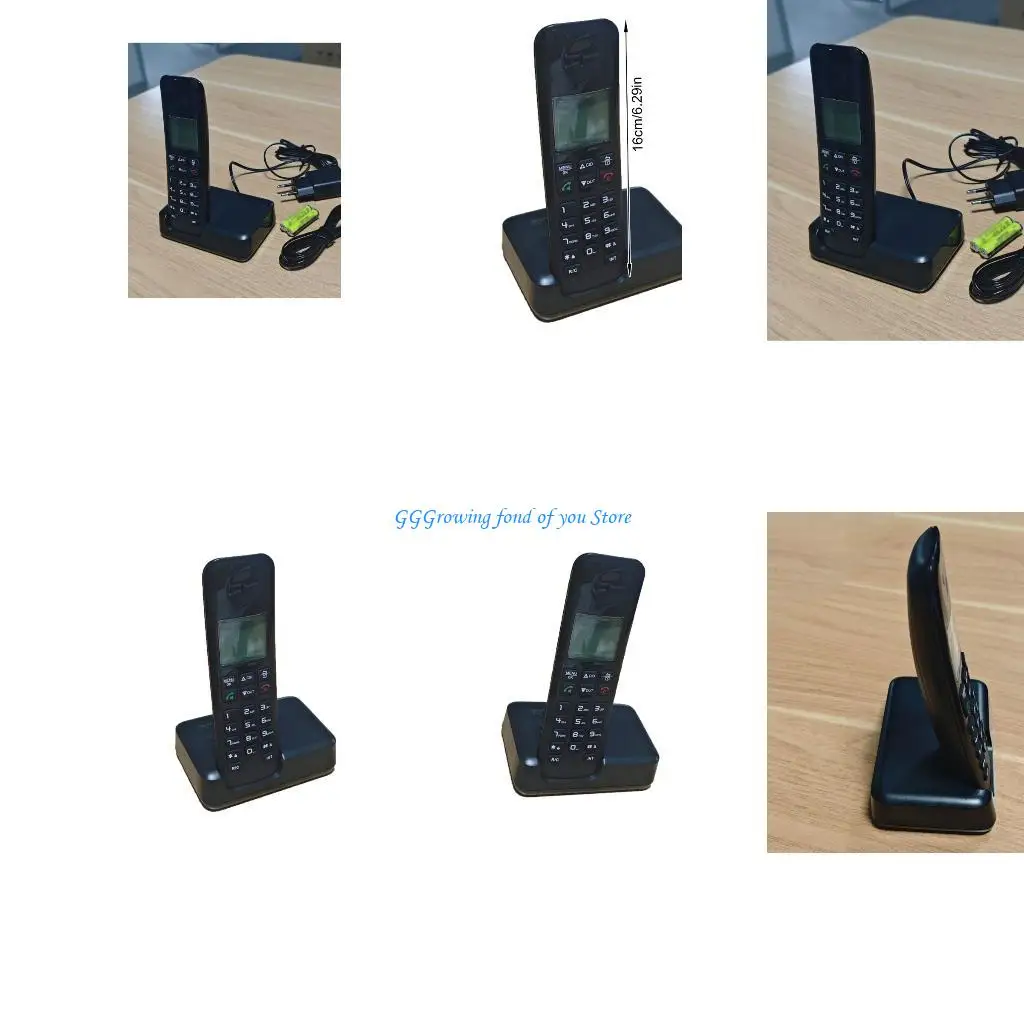 H9EB High Strength ABS Cordless Telephone Unit Clear Voice Technology European Port