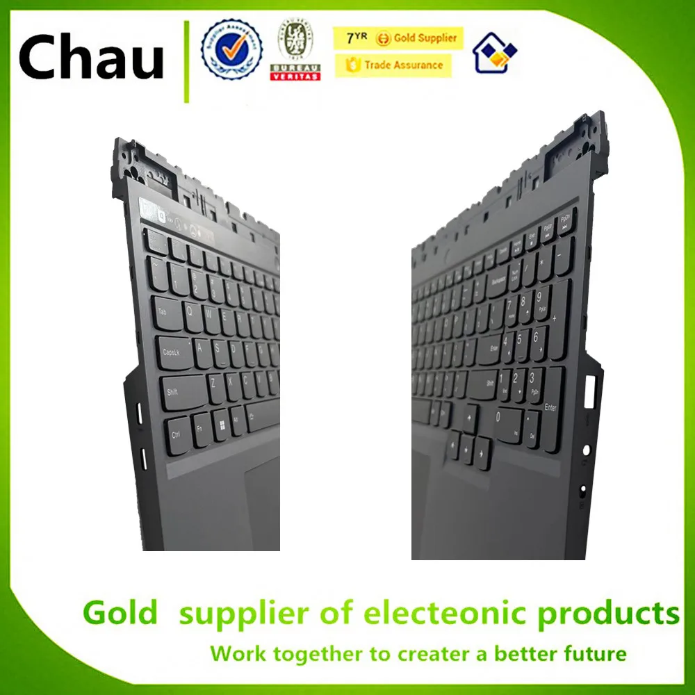 Imagem -03 - Teclado Touchpad para Lenovo Legion Pro 16iah7 Palmrest Ap2dh000200 Novo us