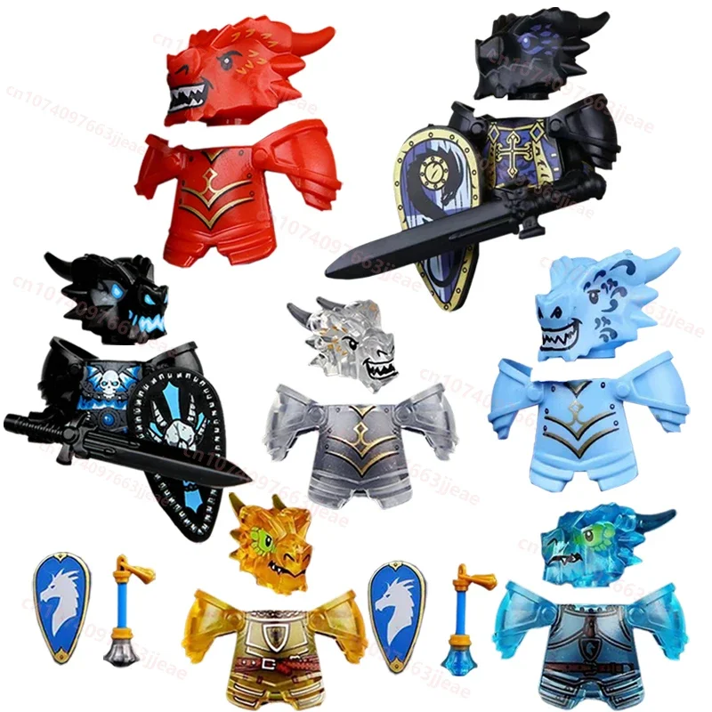 

048 047 Undead Dragon Knight Кирпичи Аниме Dragon Knights Строительные блоки DIY Фигурка Коллекция Модель Декор Кукла Игрушка Подарок