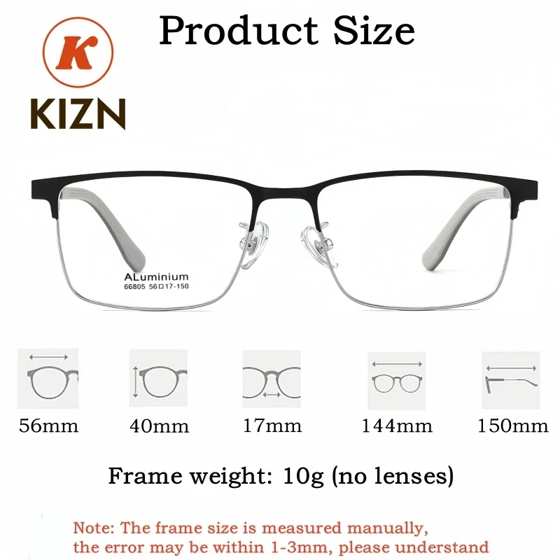 

Очки KIZN Business UV400 с синим светофильтром, мужские, квадратные, антибликовые, фотохромные, для защиты от синего света