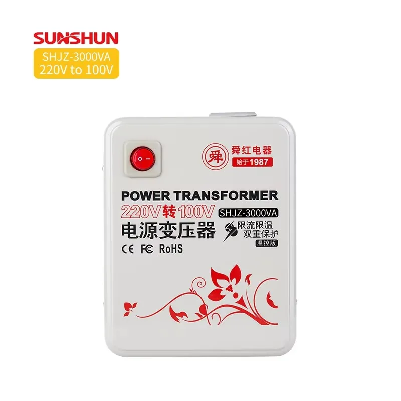 

3000W Auto-Transformer Power Converter 220/100V 100Hz 60Hz Toroidal Step 220V 100V 3000VA 3KW 3KVA Transformer 220/100V