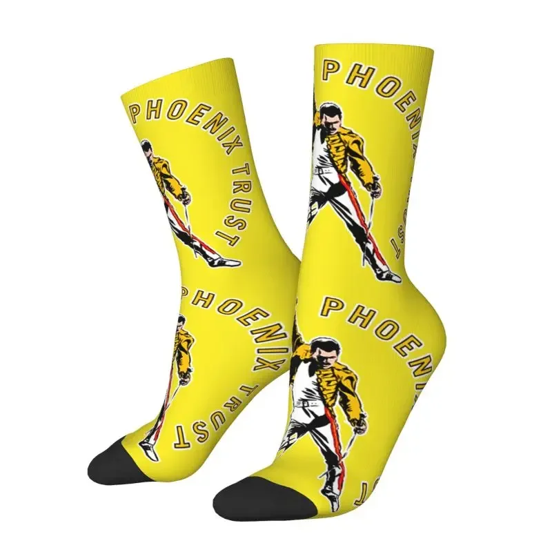 Freddie Mercury Men's Crew Socks Unisex Fashion 3D Printing Dress Socks