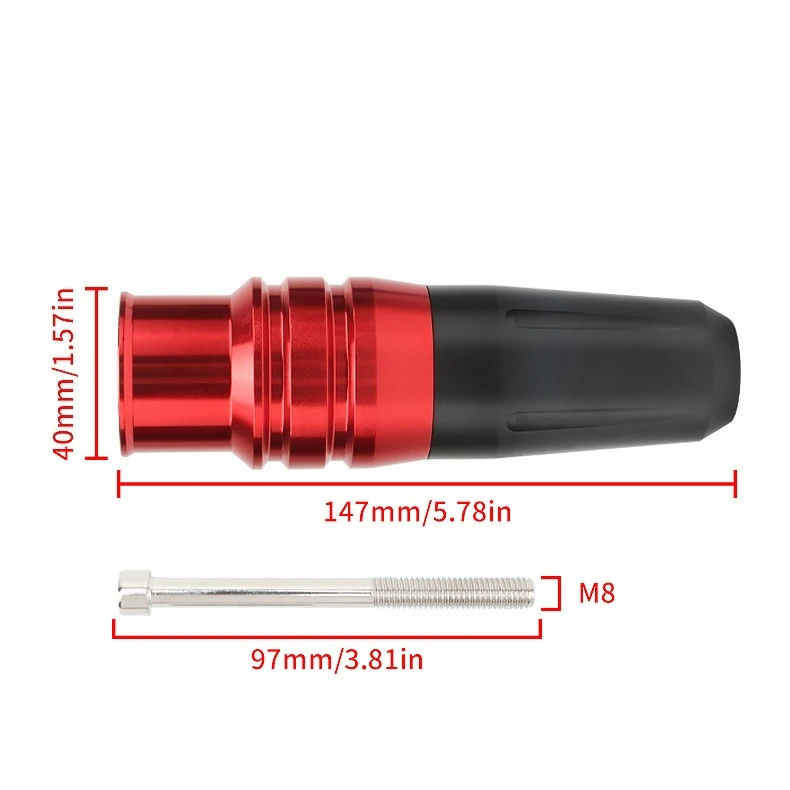 8mm Universal Motorcycle Exhaust Slider Crash Protector Anti-Fall Bar for Suzuki GW250 CF Moto Accessories
