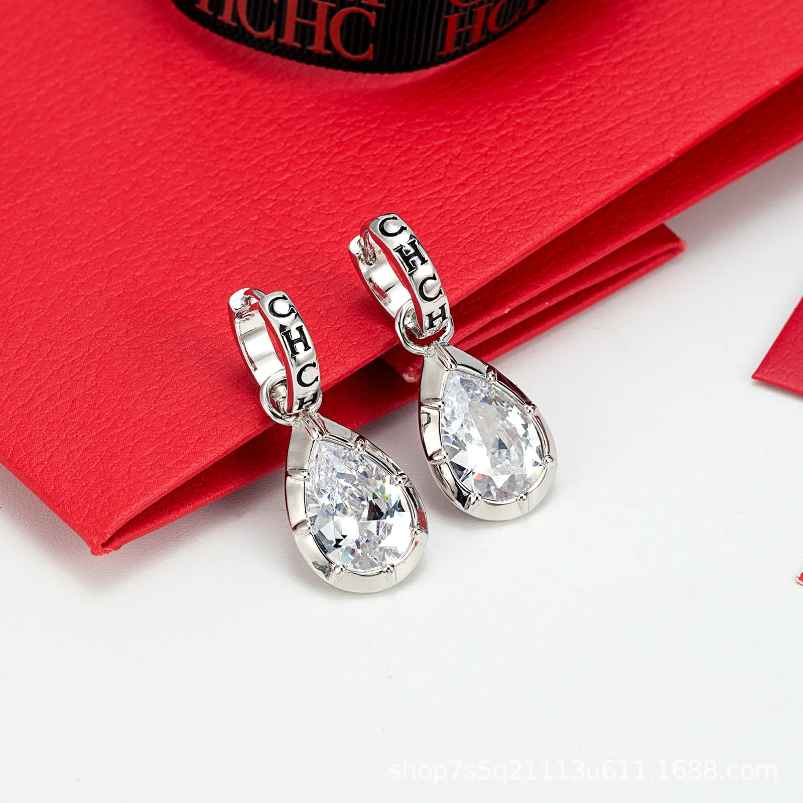 أقراط متدلية على شكل دمعة من CHHC 2026 للنساء، مجوهرات أذن أنيقة على شكل قطرة ماء من الزركون الكريستالي، هدية مضادة للحساسية #6