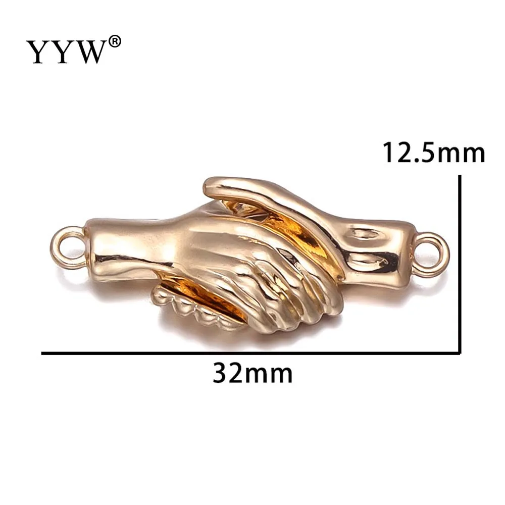 10-20Sets Strong Magnetic Clasps Gun Handshake Buckle Magnet Clasp Connectors For Jewelry Making DIY Bracelet Necklace Findings