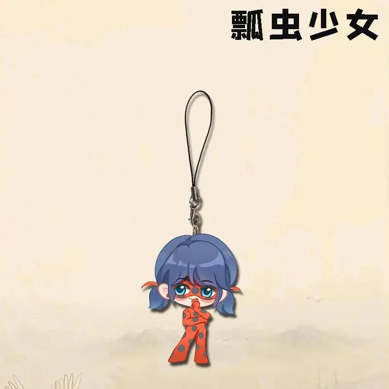 Ladybug Reddy mobile phone chain peripheral Ladybug girl mobile phone hanging rope student backpack pendant cute creative gift