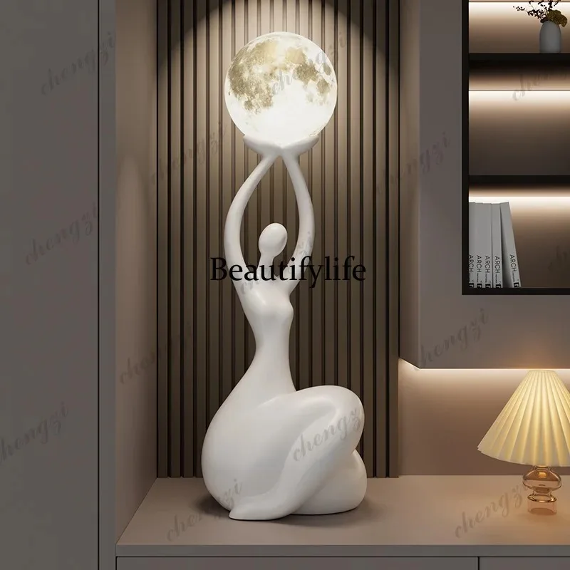 Z138 Abstract figure art ornament, high-end sense, modern living room TV cabinet, floor-to-ceiling atmosphere, decoration