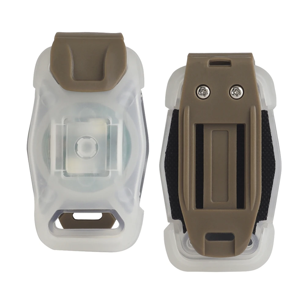 

NANO Tactical Helmet Signal Light 2 Modes Outdoor Hunting Sports Survival Safety Strobe Signal Light MOLLE System Mount Gear