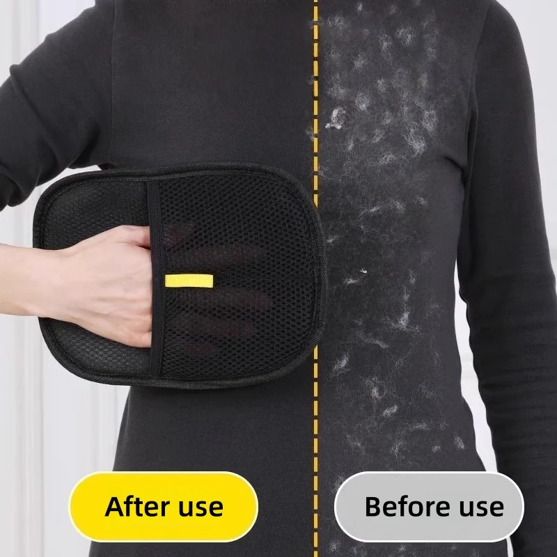 Cat Dog Hair Remover Glove Double-Sided Electrostatic Cleaning Mitt, Multi-Surface Lint Brush for Sofa, Bed, Clothes and Carpet
