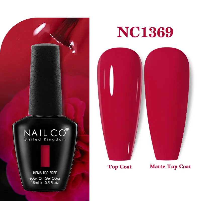 NAILCO 15ml Hema TPO-vrije Gel Nagellak Semi-permanente UV-lak Gel Nagelsalon Design TOP BASE Lak Hybride