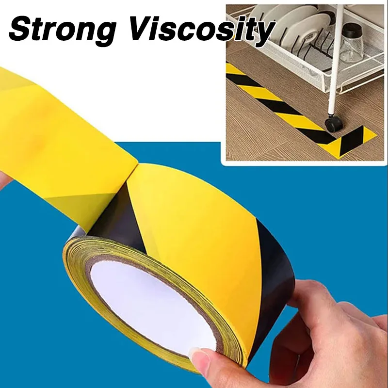 

Black & Yellow Hazard Warning Safety Stripe Tape Ideal For Hazard Caution Warning Social Distance Warehouse Gym Floor