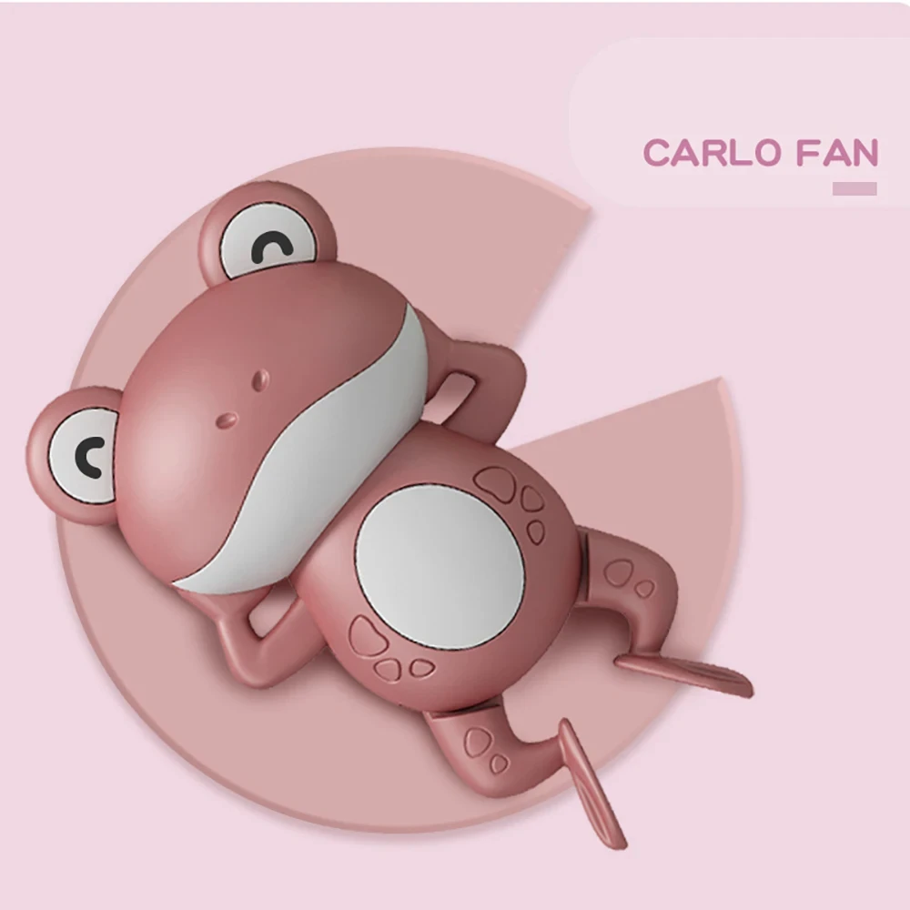 Chuveiro de bebê relógio bonito animal natação sapo quando banho do bebê no banheiro brinquedo de água do bebê crianças relógio brinquedos de banho brinquedos do banheiro