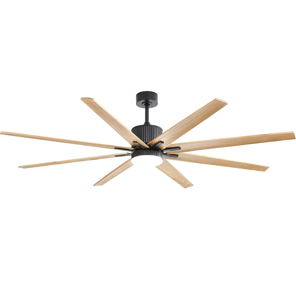 Sofucor Modern 76-inch Ceiling fan with LED DC  with remote control for Living room Bedroom