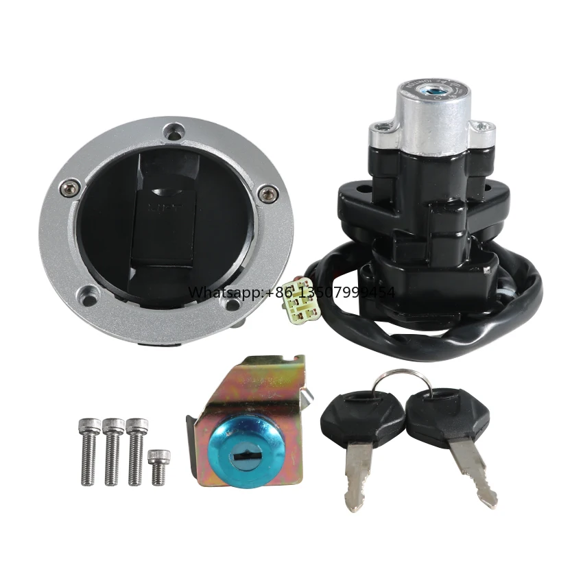 

Motorcycle Fuel Tank Cover Lock With Ignition Switch Lock for 37101-16840 37101-16860 37000-29880 GSXR600 GSXR600X